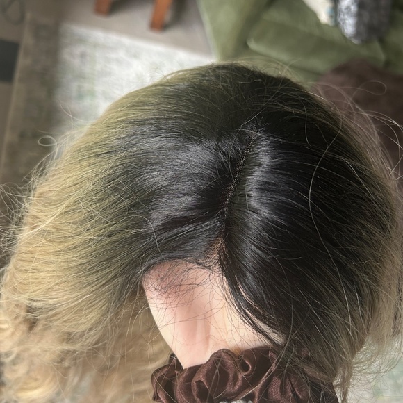 Long Blonde Synthetic Wig - Picture 3 of 5